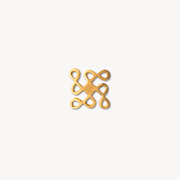 Kolam 02 Nose Pin Design